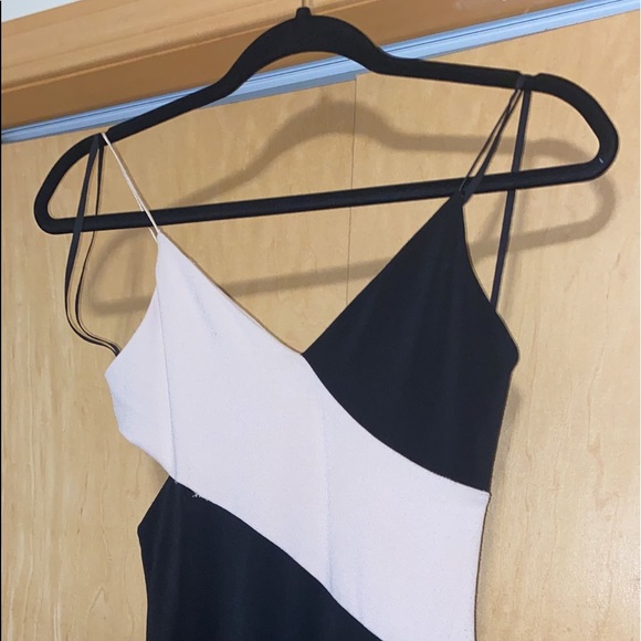 Aurora Colorblock Fitted Midi Dress w/ Cutouts - Picture 7 of 11